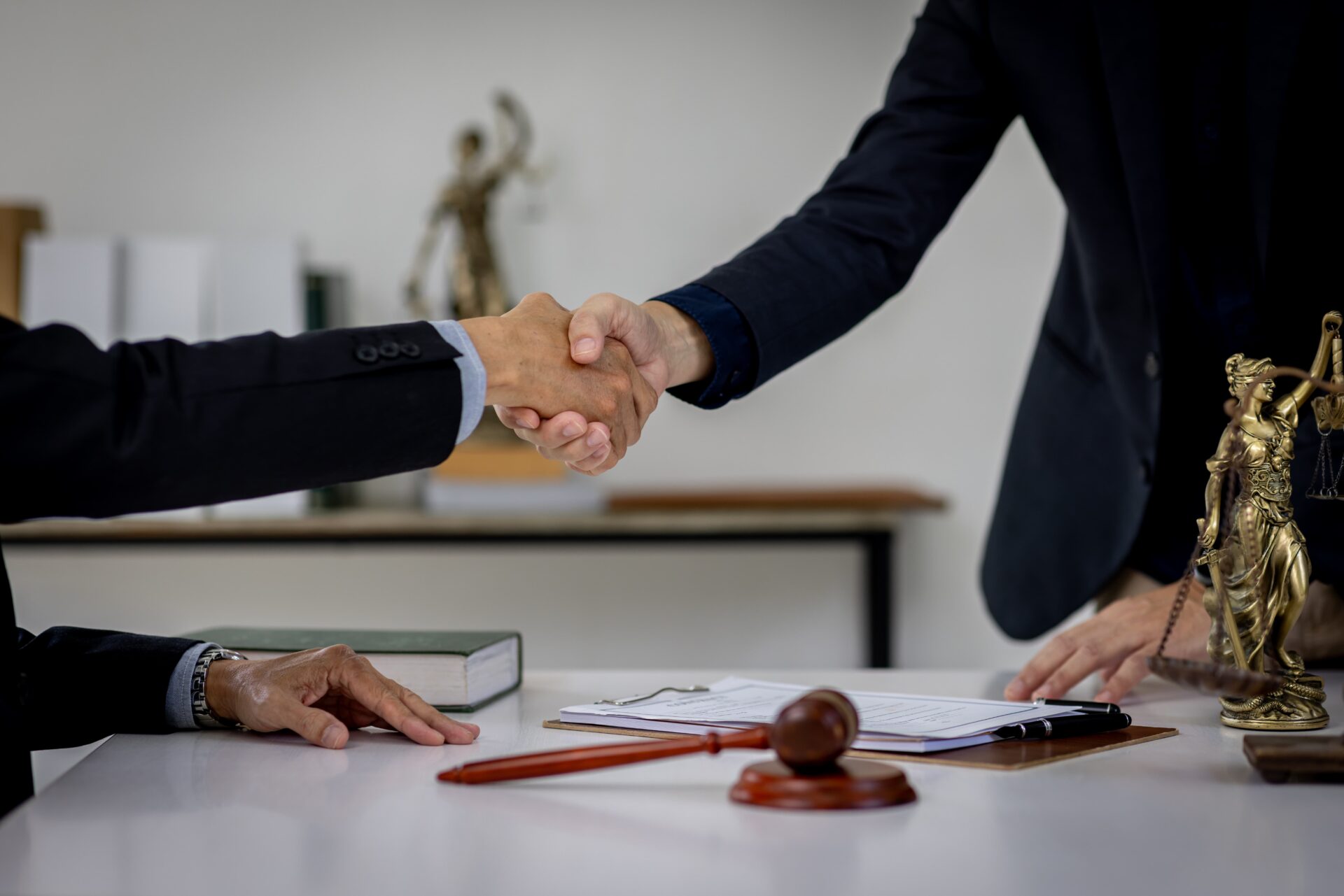 lawyer's handshake